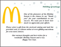 Holiday Greetings - McDonalds